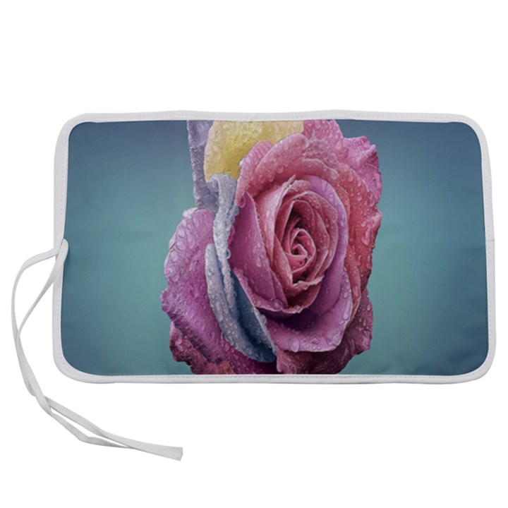 Rose Flower Love Romance Beautiful Pen Storage Case (L)