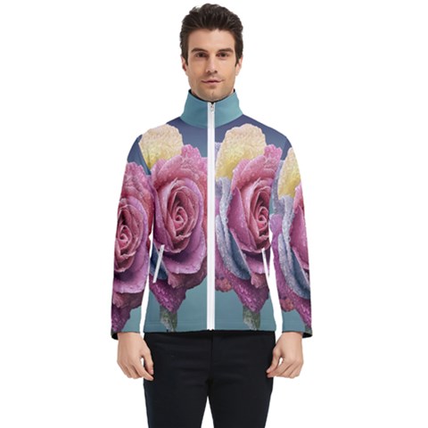 Rose Flower Love Romance Beautiful Men s Bomber Jacket by artworkshop