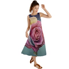 Rose Flower Love Romance Beautiful Summer Maxi Dress by artworkshop