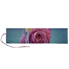 Rose Flower Love Romance Beautiful Roll Up Canvas Pencil Holder (l) by artworkshop