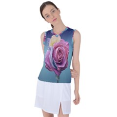 Rose Flower Love Romance Beautiful Women s Sleeveless Sports Top by artworkshop