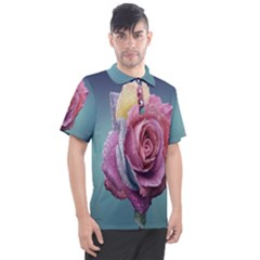 Rose Flower Love Romance Beautiful Men s Polo Tee