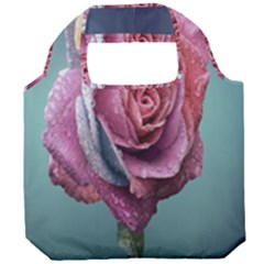 Rose Flower Love Romance Beautiful Foldable Grocery Recycle Bag by artworkshop