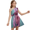 Rose Flower Love Romance Beautiful Kids  One Shoulder Party Dress View2