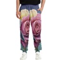 Rose Flower Love Romance Beautiful Men s Elastic Waist Pants View1