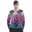 Rose Flower Love Romance Beautiful Men s Long Sleeve Raglan Tee View1