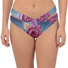 Rose Flower Love Romance Beautiful Double Strap Halter Bikini Bottom by artworkshop