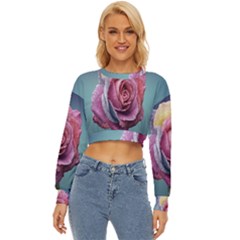 Rose Flower Love Romance Beautiful Lightweight Long Sleeve Sweatshirt