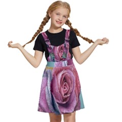 Rose Flower Love Romance Beautiful Kids  Apron Dress