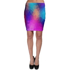 Triangles Polygon Color Bodycon Skirt by artworkshop