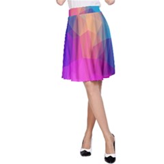 Triangles Polygon Color A-line Skirt