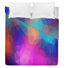 Triangles Polygon Color Duvet Cover Double Side (queen Size) by artworkshop