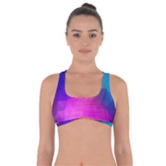 Triangles Polygon Color Got No Strings Sports Bra