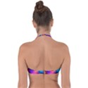 Triangles Polygon Color Halter Bandeau Bikini Top View2