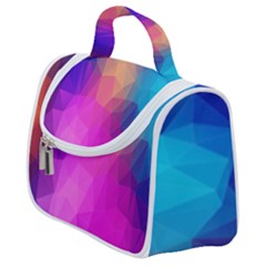 Triangles Polygon Color Satchel Handbag by artworkshop