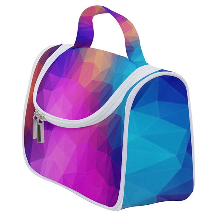 Triangles Polygon Color Satchel Handbag