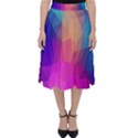 Triangles Polygon Color Classic Midi Skirt View1