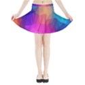 Triangles Polygon Color Mini Flare Skirt View3