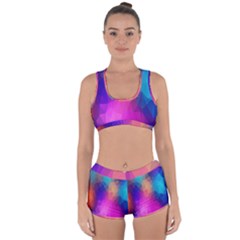 Triangles Polygon Color Racerback Boyleg Bikini Set by artworkshop