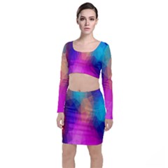 Triangles Polygon Color Top And Skirt Sets by artworkshop