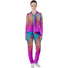 Triangles Polygon Color Casual Jacket And Pants Set by artworkshop