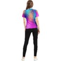 Triangles Polygon Color Women s Short Sleeve Rash Guard View2