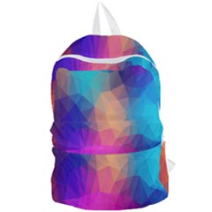 Triangles Polygon Color Foldable Lightweight Backpack by artworkshop