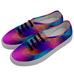 Triangles Polygon Color Men s Classic Low Top Sneakers by artworkshop