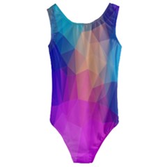 Triangles Polygon Color Kids  Cut-out Back One Piece Swimsuit by artworkshop