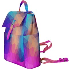 Triangles Polygon Color Buckle Everyday Backpack by artworkshop