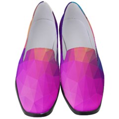 Triangles Polygon Color Women s Classic Loafer Heels by artworkshop