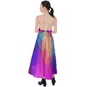 Triangles Polygon Color Tie Back Maxi Dress View2