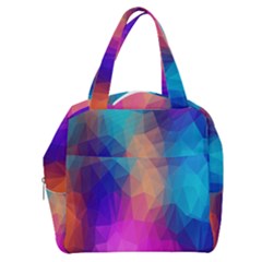 Triangles Polygon Color Boxy Hand Bag by artworkshop