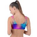 Triangles Polygon Color Front Tie Bikini Top View2