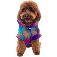 Triangles Polygon Color Dog Coat by artworkshop