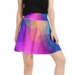 Triangles Polygon Color Waistband Skirt by artworkshop