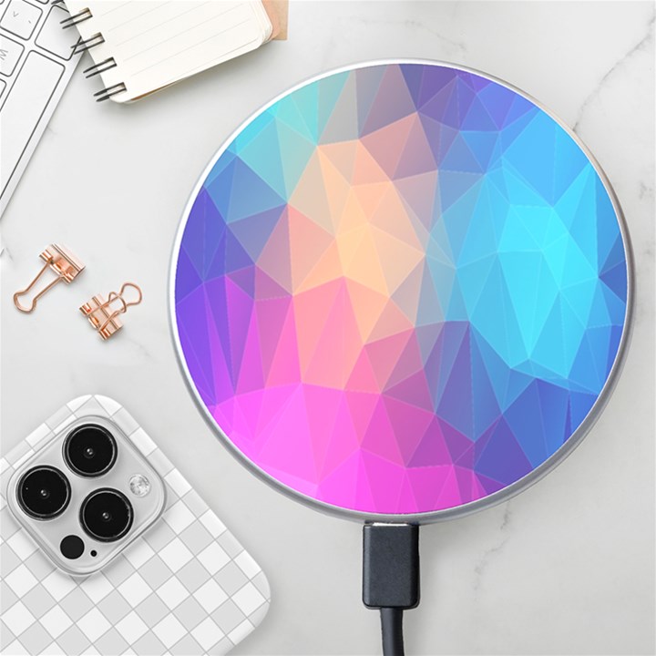 Triangles Polygon Color Wireless Charger