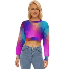 Triangles Polygon Color Lightweight Long Sleeve Sweatshirt