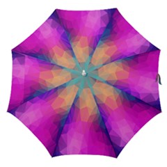 Triangles Polygon Color Straight Umbrellas by artworkshop