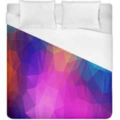 Triangles Polygon Color Duvet Cover (king Size) by artworkshop