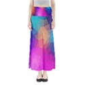 Triangles Polygon Color Full Length Maxi Skirt View1