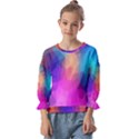 Triangles Polygon Color Kids  Cuff Sleeve Top View1