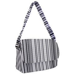 Barcode Pattern Courier Bag by Sapixe