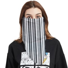 Barcode Pattern Face Covering Bandana (triangle) by Sapixe