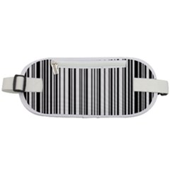 Barcode Pattern Rounded Waist Pouch by Sapixe