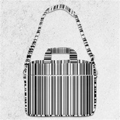 Barcode Pattern Macbook Pro Shoulder Laptop Bag  by Sapixe