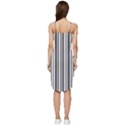 Barcode Pattern Wrap Frill Dress View4