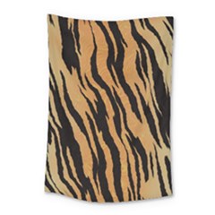 Tiger Animal Print A Completely Seamless Tile Able Background Design Pattern Small Tapestry