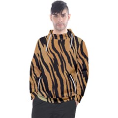 Tiger Animal Print A Completely Seamless Tile Able Background Design Pattern Men s Pullover Hoodie