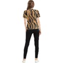 Tiger Animal Print A Completely Seamless Tile Able Background Design Pattern Women s Short Sleeve Rash Guard View2